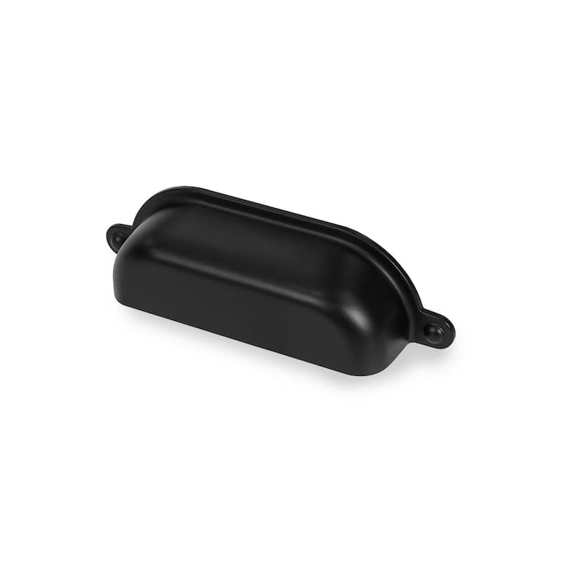 Lumi Home Furnishings Drawer Pull Vintage Library 3" - 4-Pack - Matte Black