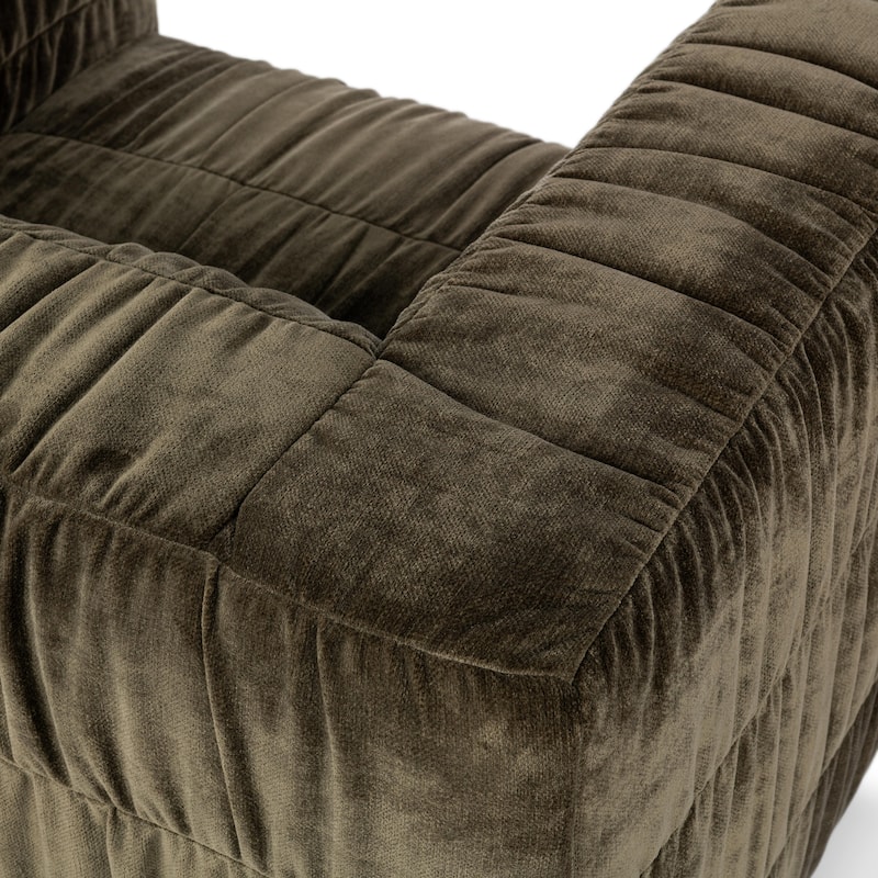 Classic Home Afeela Upholstered Fabric Swivel Chair