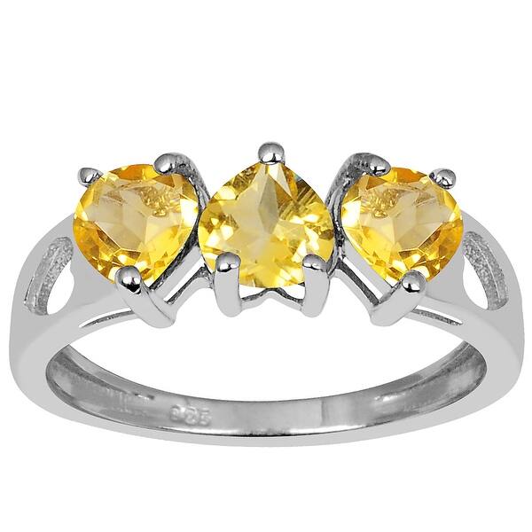 Yellow Citrine Quartz Ring Octagon Cut Citrine Quartz Gift Ring Birthstone Handmade Ring Sterling Silver Yellow Gold Ring Citrine Ring