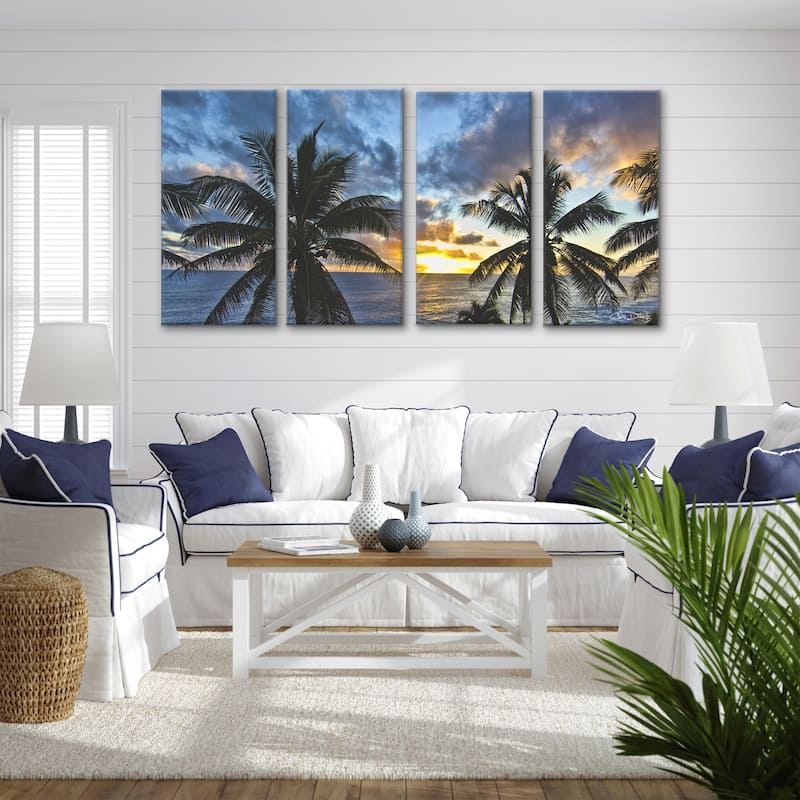 Ready2HangArt 'Niue Sunset III' 4-piece Wrapped Canvas Wall Art Set