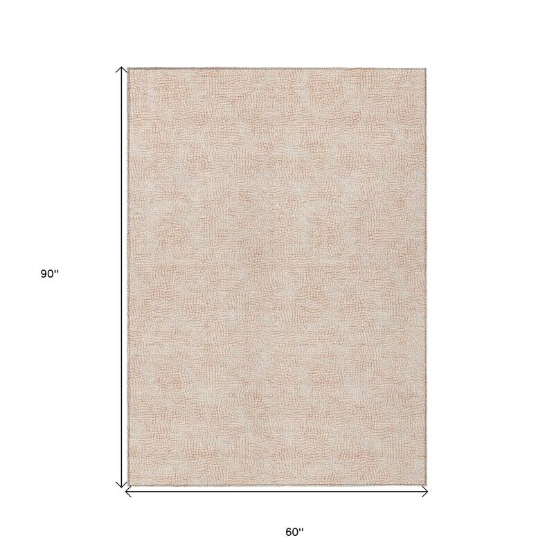 HomeRoots Geometric Transitional Rectangle Outdoor Rug