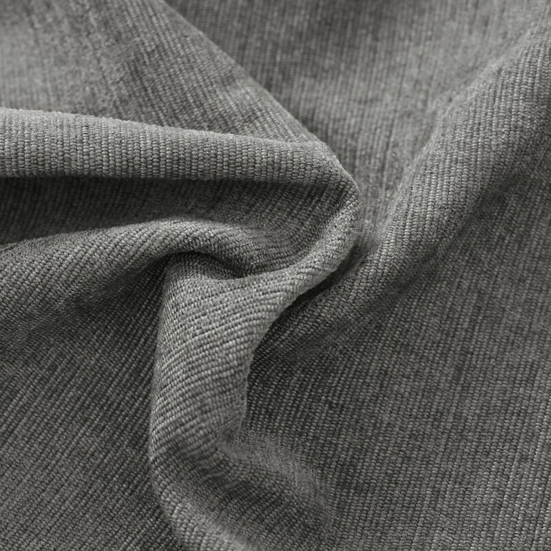 111.4" Polyester Combination Sofa with 3 Pillows, Curved Design and Removable Cushions