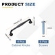preview thumbnail 9 of 9, Cabinet Handles, Solid Cabinet Pulls Pull Handle with Screws for Kitchen Cupboard Drawer Dresser Wardrobes Black-4 Pack - 5 Inch
