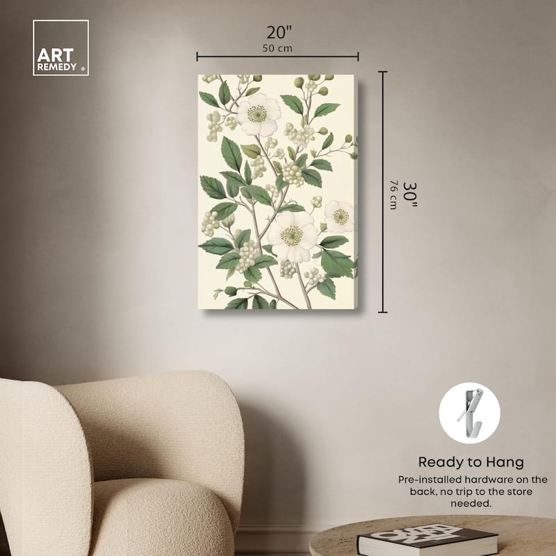 White Cherokee I Canvas by Art Remedy, Gallery Wrapped