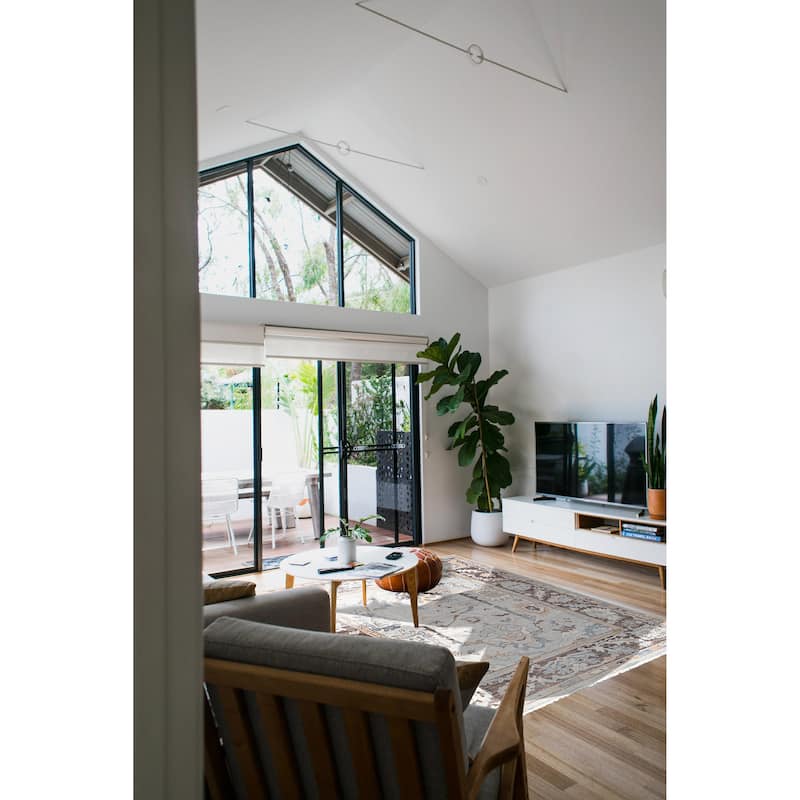 ECARPETGALLERY Hand-knotted Modern Oushak Light Blue Wool Rug - 8'0 x 9'11