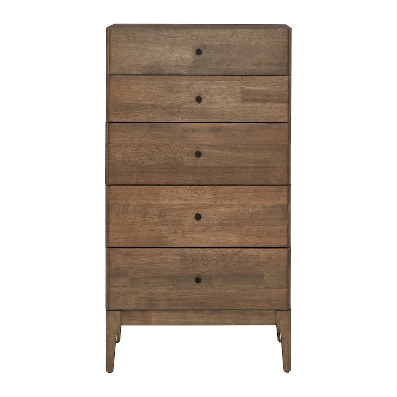 Ozan Walnut Finish 5-drawer Chest by iNSPIRE Q Modern