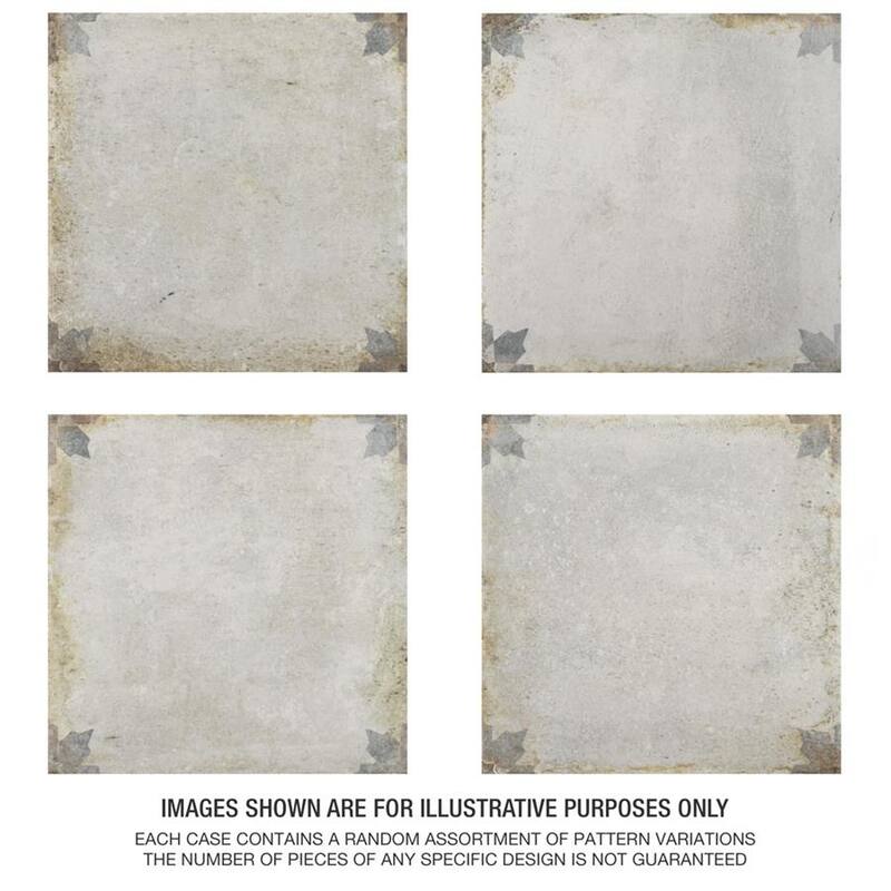 Merola Tile D'Anticatto Decor Arezzo 8-3/4" x 8-3/4" Porcelain Floor and Wall Tile