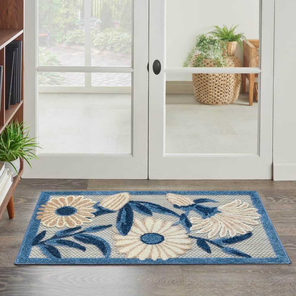 Nourison Aloha Indoor/Outdoor Floral Area Rug