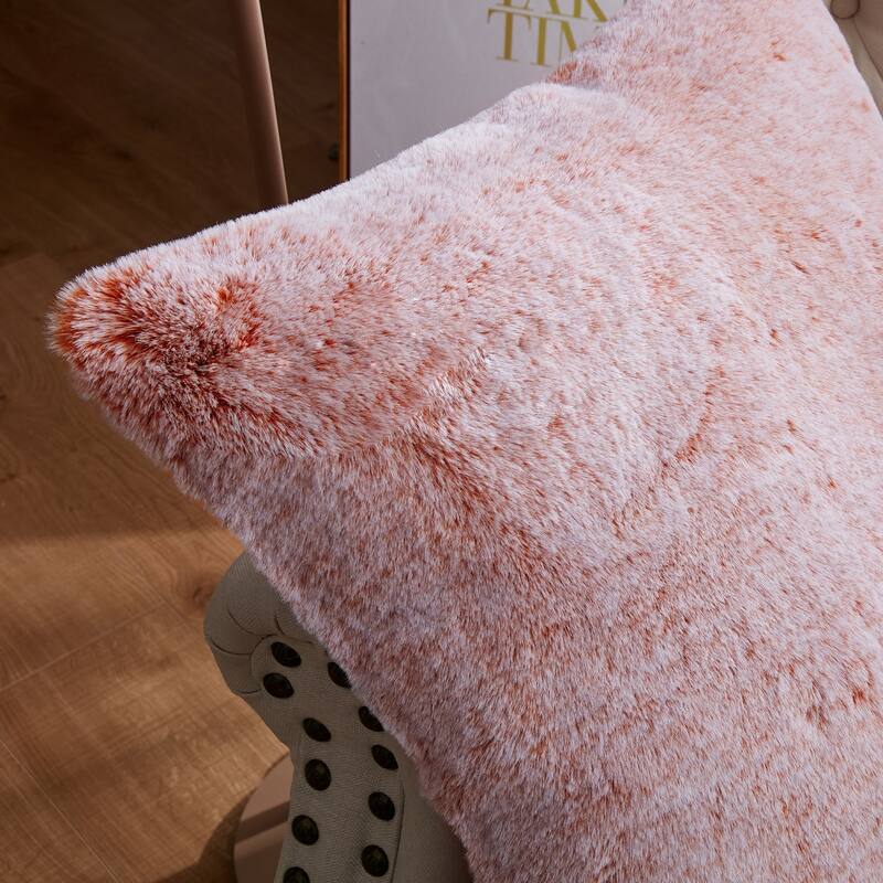 Serenta Heavy Fauxfur Pillow Shell 2 PC Set, NO INSERT