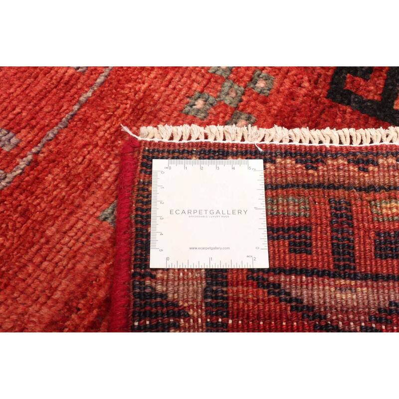 ECARPETGALLERY Hand-knotted Melis Vintage Red Wool Rug - 4'7 x 5'11