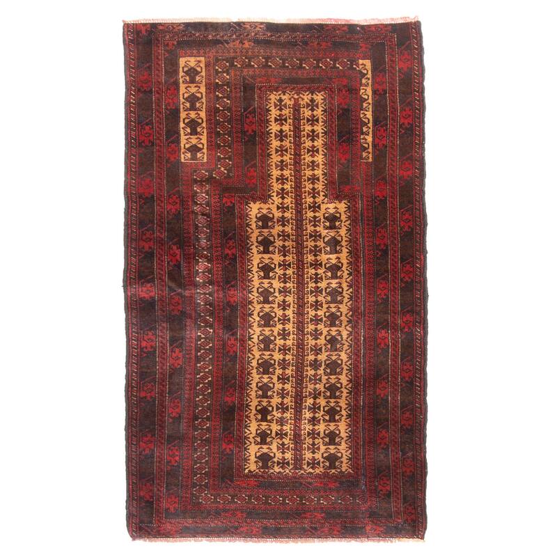 ECARPETGALLERY Hand-knotted Teimani Tan Wool Rug - 2'8 x 4'8