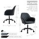 preview thumbnail 5 of 14, Porthos Home Nadia PU Leather Upholstered Office Chair with Steel Legs