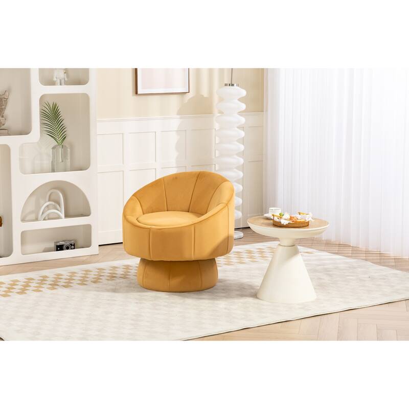 Upholstered Swivel Accent Chair Armchair
