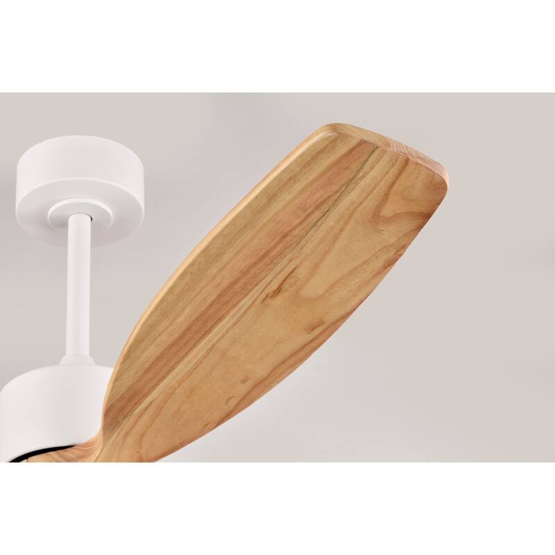 Yerma 52-inch Solid Wood and Metal Lighted Ceiling Fan with LED Lighting