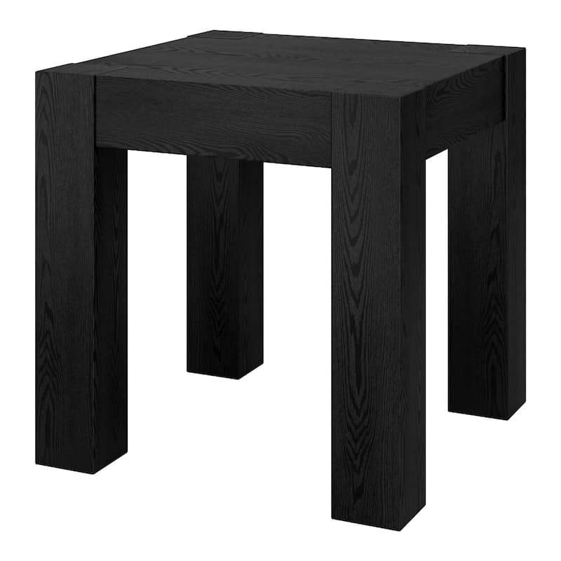Wood Square End Table with 4 Legs 22 Inches MDF Wood - 22” x 22” x 22” (D x W x H)