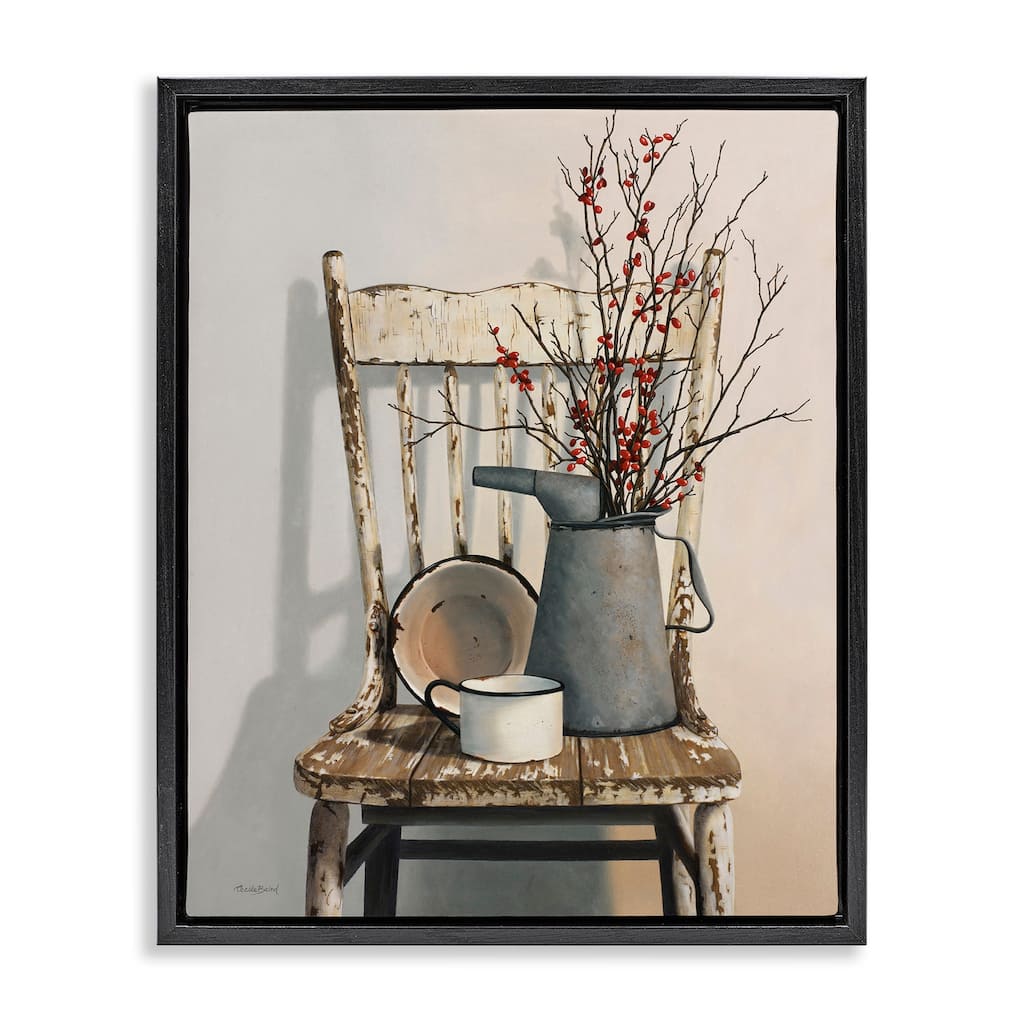 Stupell Vintage Rustic Things Neutral Painting Floater Frame - Multi-Color