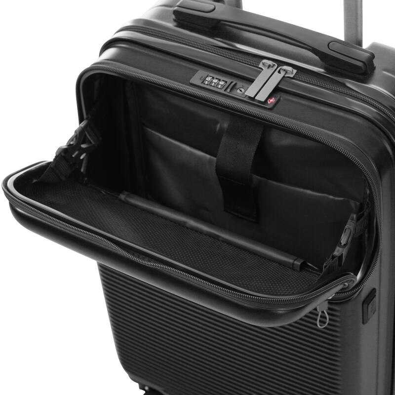 Luggage Sets 5 Piece with Half-opening, Hardside Carry On Suitcase Set with Double Spinner Wheel, with USB Port,TSA Locks