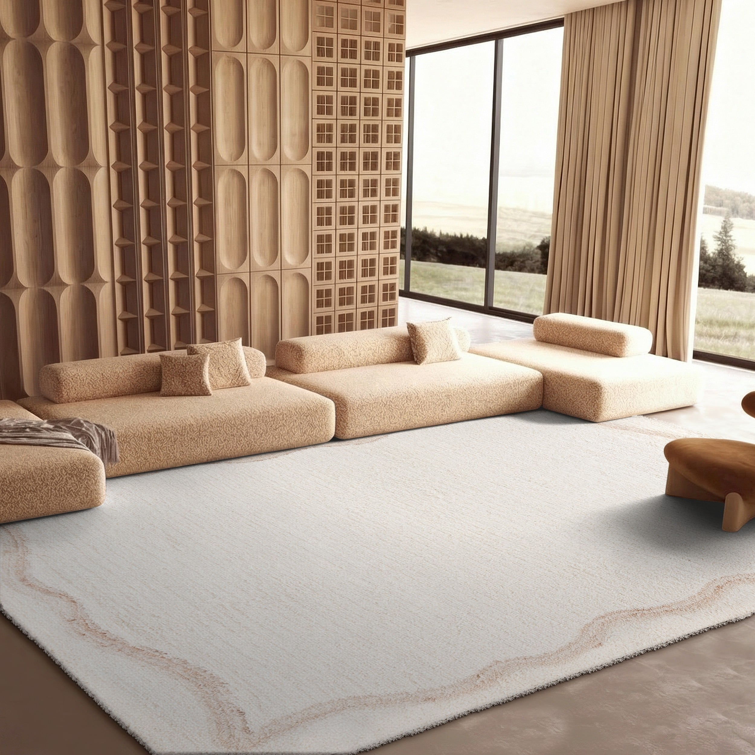 SAFAVIEH Handmade Casablanca Shag Reintraud Wool High-Low Pile Rug