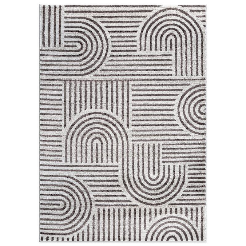 Bohemian Stripe Arch Design Area Rug