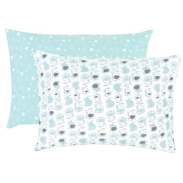 slide 1 of 1, Luvable Friends Unisex Baby Envelope Toddler Pillow Cases, Boy Basic Elephant, One Size - Boy Basic Elephant