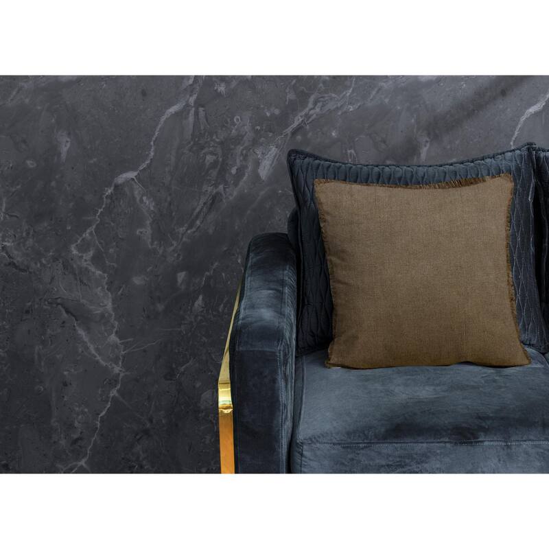 Handwoven Farmhouse Solid Square Throw Pillow - 20" - Tan Brown and Ivory