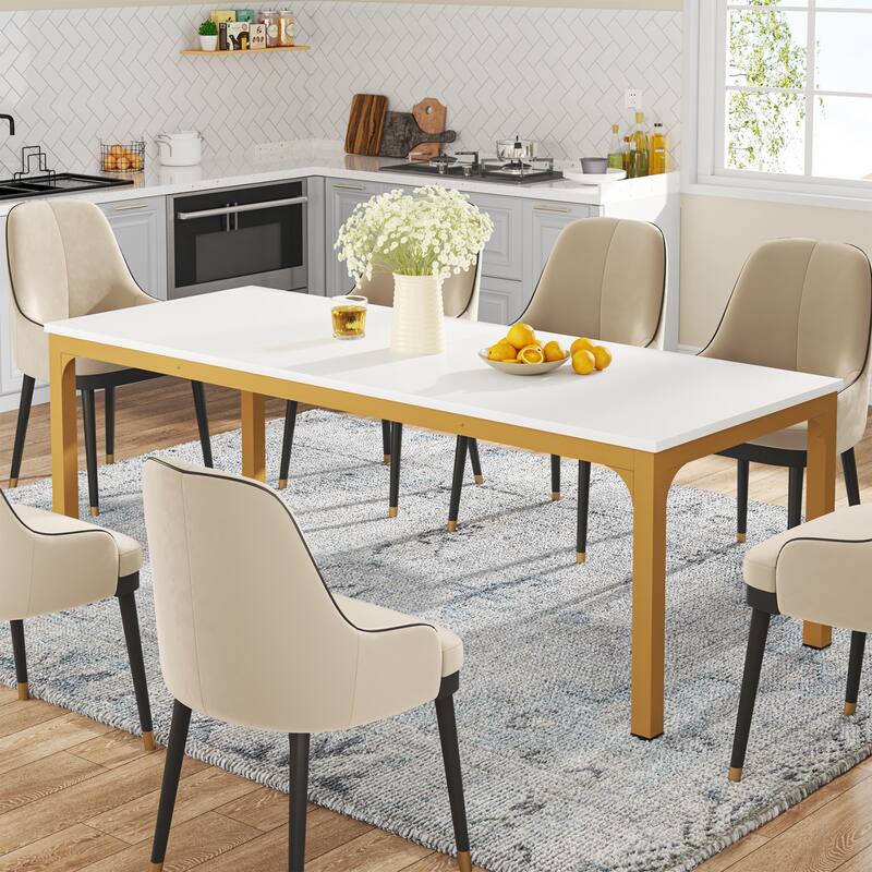 78.7-inch Long Kitchen Dining Table for 6-8