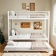 preview thumbnail 1 of 18, Sturdy Metal Twin Bunk Bed, Noise Reduced with Safety Guardrail White
