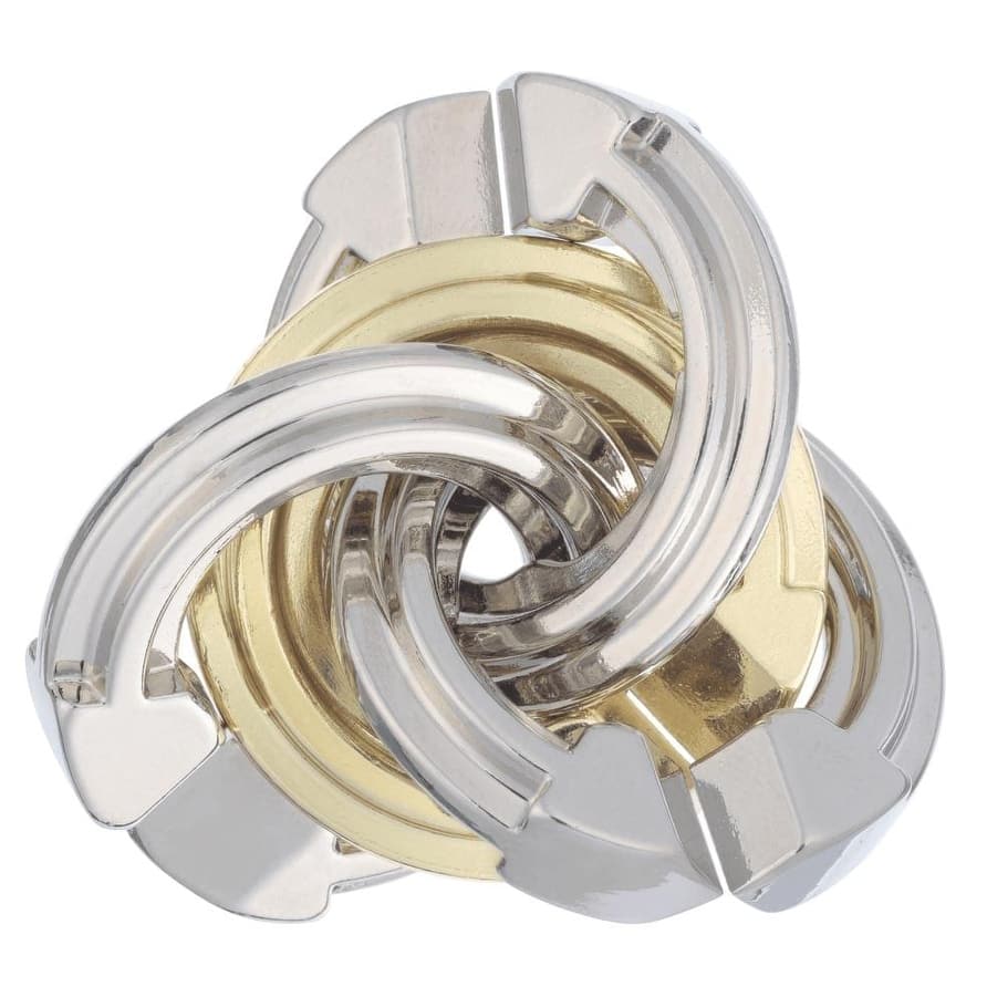 Hanayama Level 5 Cast Metal Brain Teaser Puzzle | Cyclone