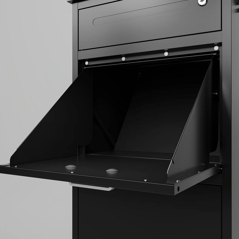 Outdoor Durable Steel Storage Locker with Large Capacity & Secure Locking System - 15.74"L*16.92"W*44.5"H