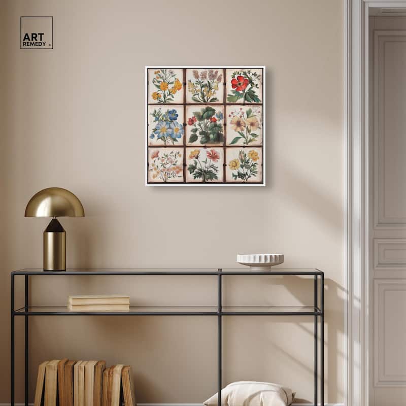 Floral Mosaic Medley Canvas by Art Remedy