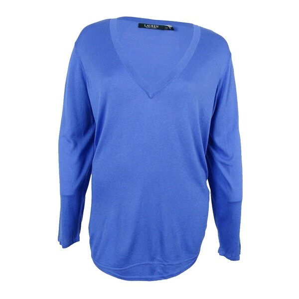 women's plus size v neck sweaters