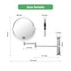 preview thumbnail 7 of 20, 8 inch Double-Sided Framed Wall Mounted Magnifying Bathroom Mirror