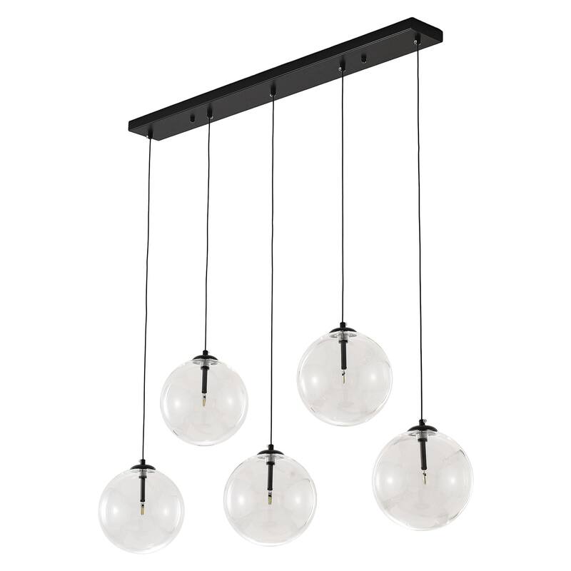 5 - Light Dimmable Kitchen Island Modern Linear Chandelier