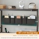 preview thumbnail 16 of 72, L Shaped Computer Desk 5 fabric Drawers Gaming Desk Storage Shelf