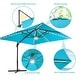preview thumbnail 34 of 40, BONOSUKI 11.5x9FT LED Cantilever Patio Umbrella with 360 Rotation