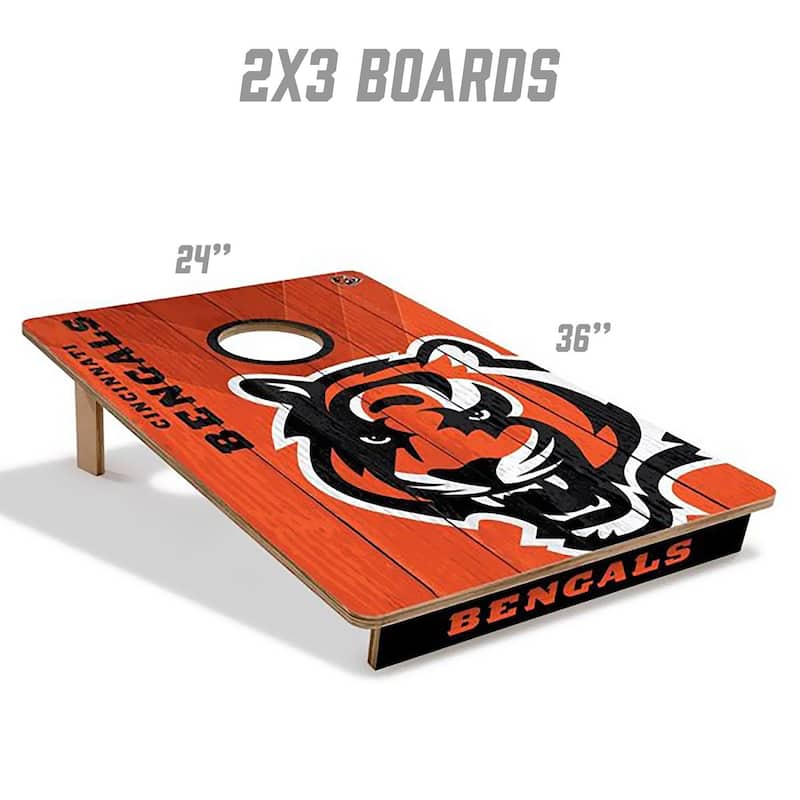 Cincinnati Bengals NFL Tailgate Cornhole Board Set