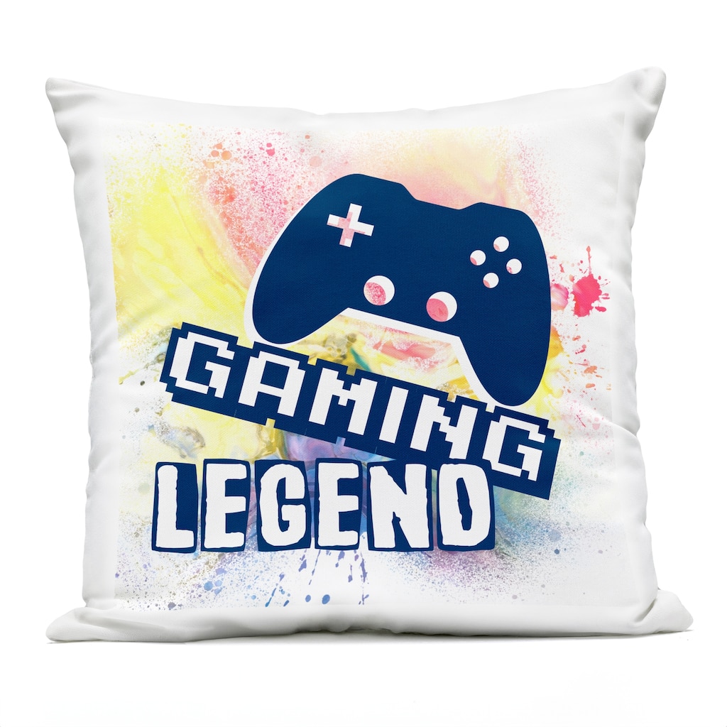 Stupell Retro Gaming Legend Printed Outdoor Throw Pillow Design by Marcus Prime