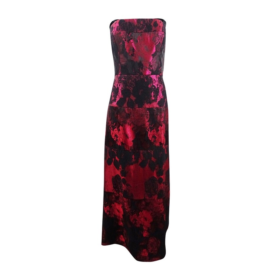 adrianna papell jacquard ball gown