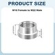preview thumbnail 25 of 26, Faucet Aerator Adapter, Male to Male Brass Faucet Adapter with Washer for Kitchen Bathroom Sink Water Filter - Silver M16 Female to M22 Male, 12mm Length