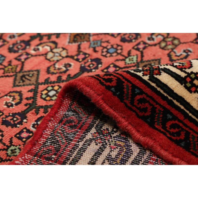 ECARPETGALLERY Hand-knotted Andelz Red Wool Rug - 3'8 x 4'11