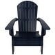 preview thumbnail 81 of 85, Vineyard HIPS Outdoor Folding Eco-Friendly All Weather Seashell Adirondack Chairs (12-Piece Conversation Set)
