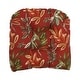 preview thumbnail 35 of 39, 19-inch Rounded Back Tufted Indoor/Outdoor Chair Cushion - 19" x 19"