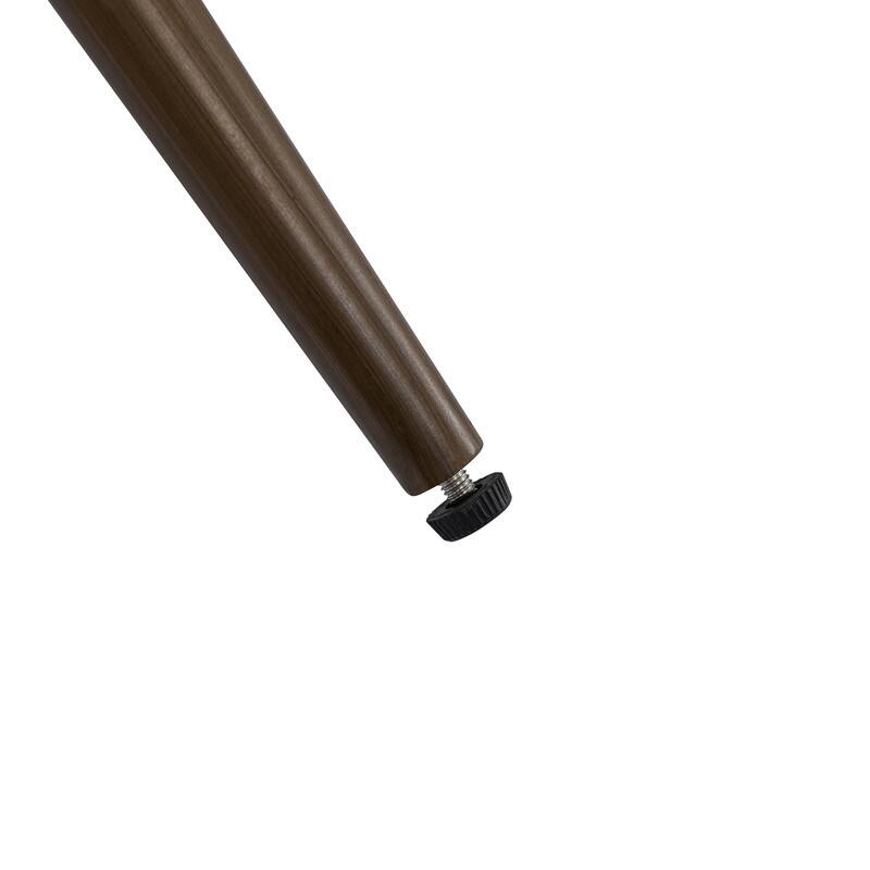 Spruce & Spring Anthony Modern Upholstered Faux Sherpa Chair with Wood Arms&Metal Legs