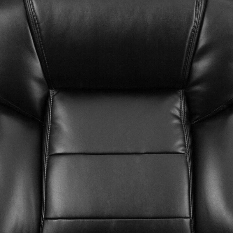 Intensive Use Big & Tall Upholstered Swivel Office Chair with Loop Arms