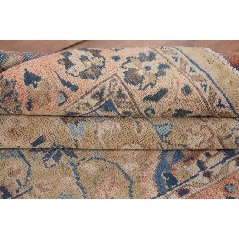 Sarouk Persian Vintage Runner Rug Hand-Knotted Wool Carpet - 3'1" x 8'11"