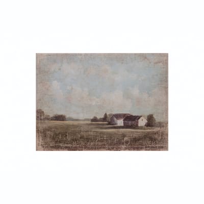 Canvas Wall Décor with Farmhouse Landscape