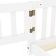 preview thumbnail 97 of 109, Pine Wood Floor Bed with Safety Guardrails and Door for Kids, Boys, Girls, Bedroom