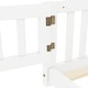 preview thumbnail 28 of 26, Queen Size Pine Wood Floor Bed with Safety Guardrails and Door for Kids, Boys, Girls, Bedroom