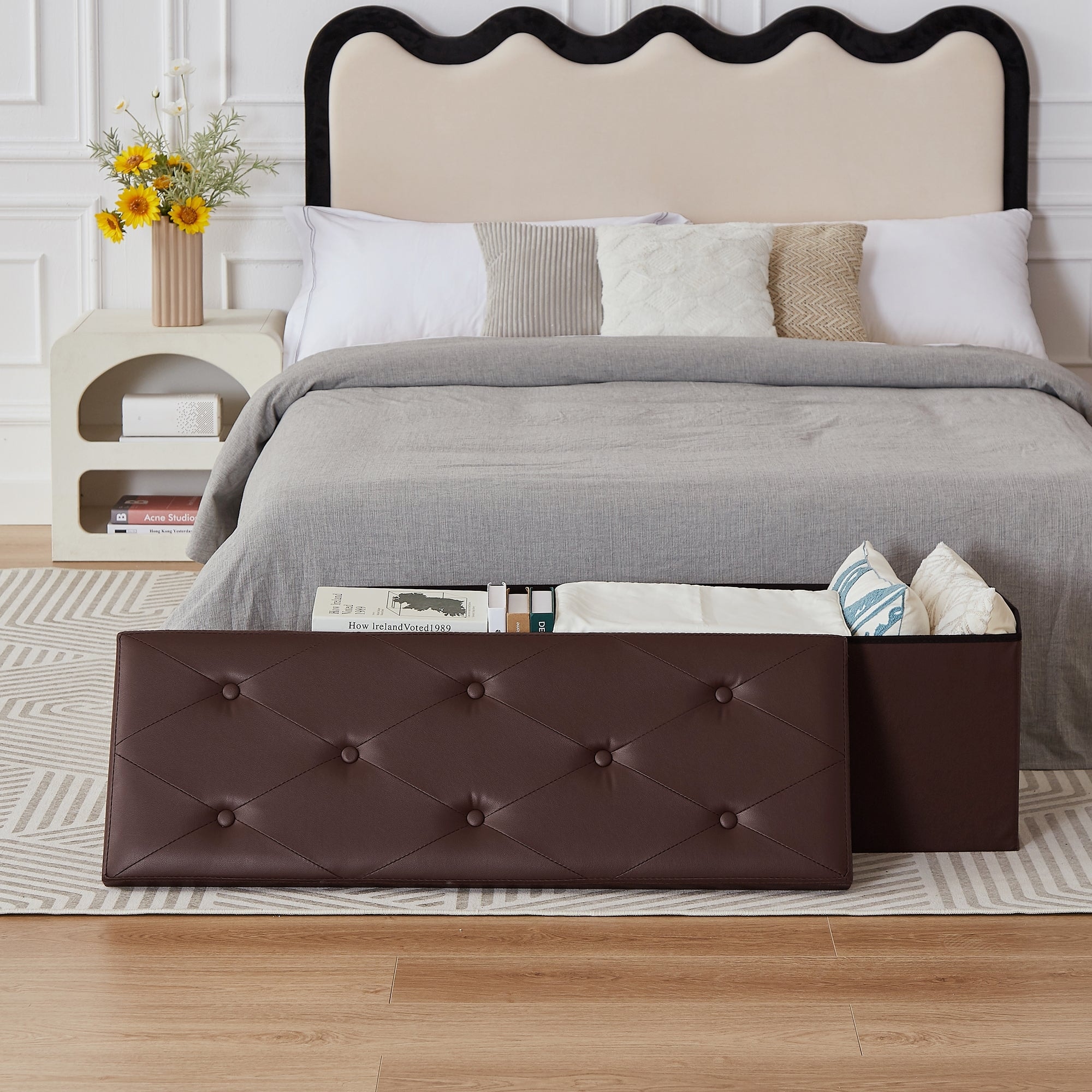 Storage Ottoman Bench Mua Storage Ottoman Foot Rest Stool With