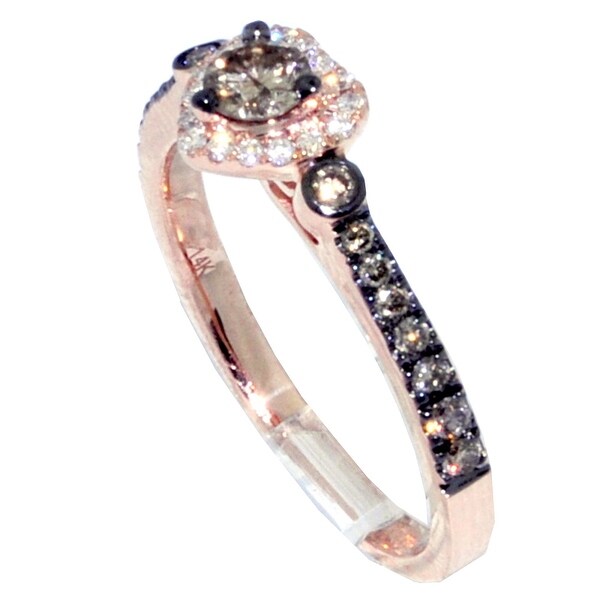 j color diamond in rose gold